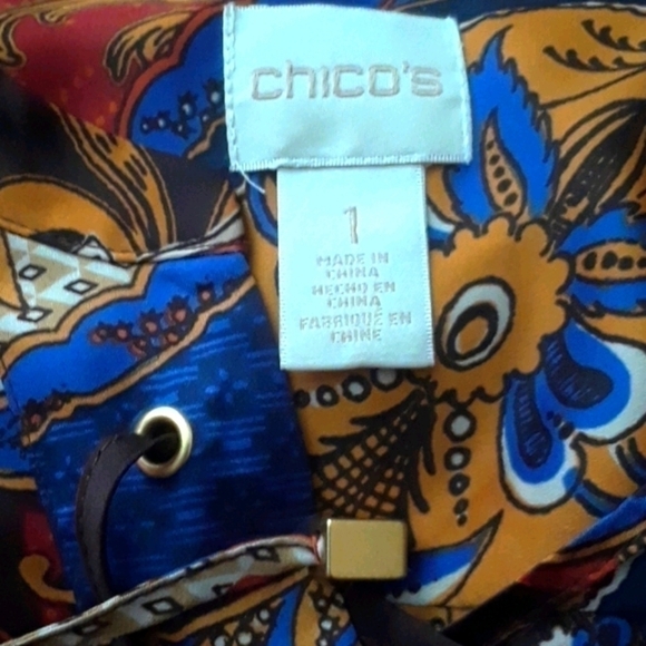 CHICO'S Asymmetrical Tunic Size 1 (M/8) - Picture 13 of 15